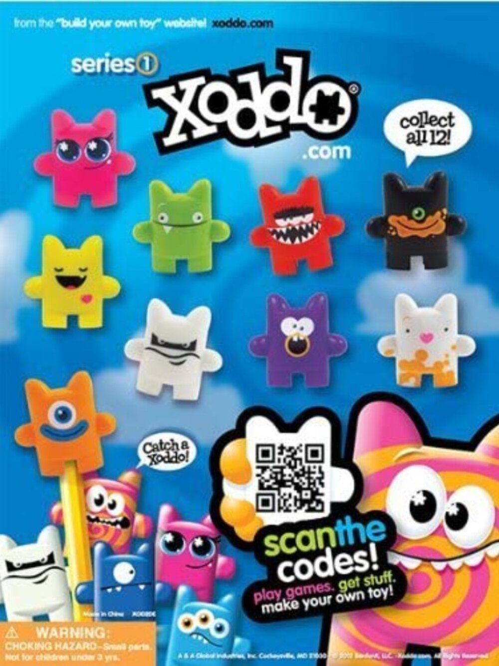 Xoddo Figurines Collectible set of 12 - 1.1 Inch figures Pencil Toppers
